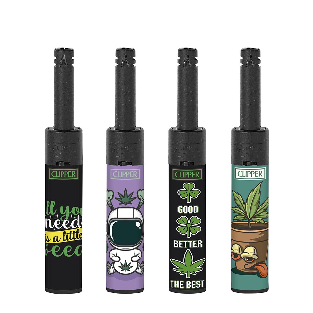 Mechero Clipper Minitube Little Weed 24