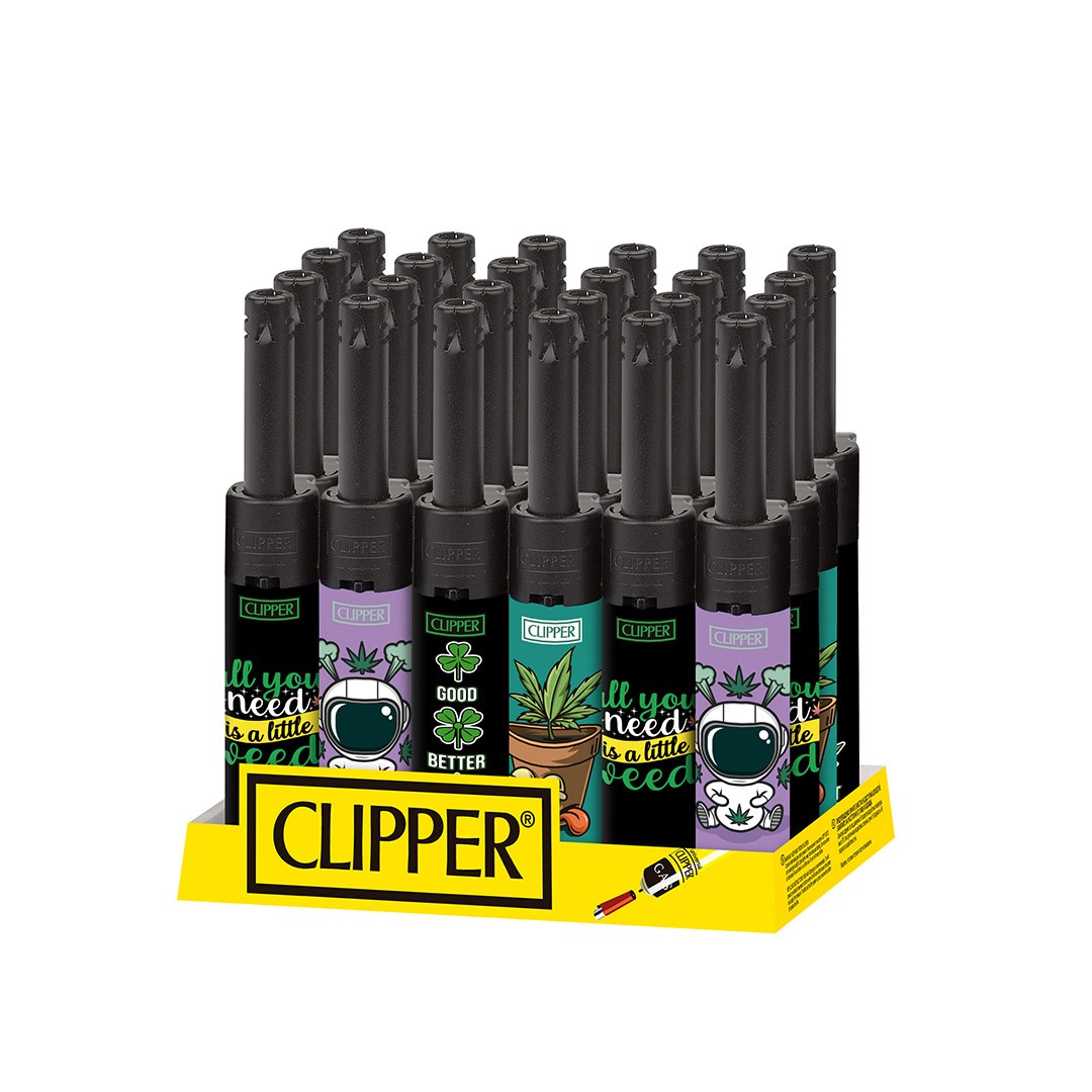 Mechero Clipper Minitube Little Weed 24