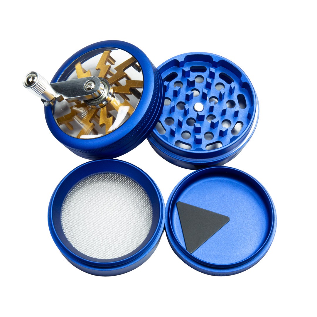 Grinder Molinillo 60mm 4 partes Azul