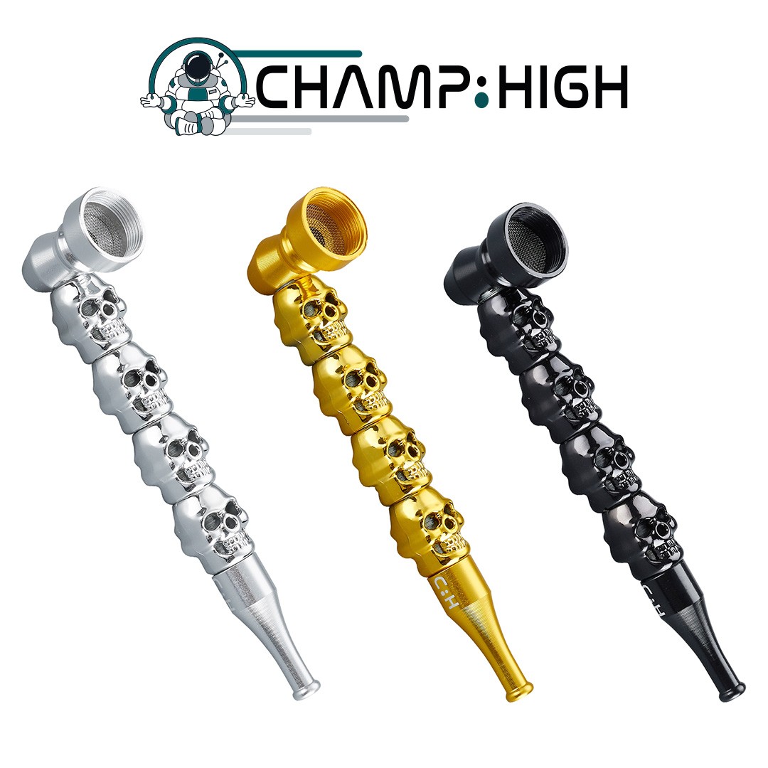 Pipa Metal Calavera Champ High 12 uds