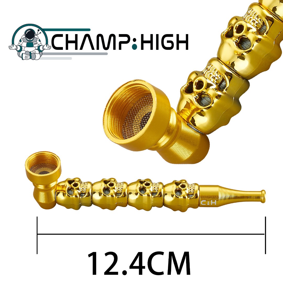 Pipa Metal Calavera Champ High 12 uds