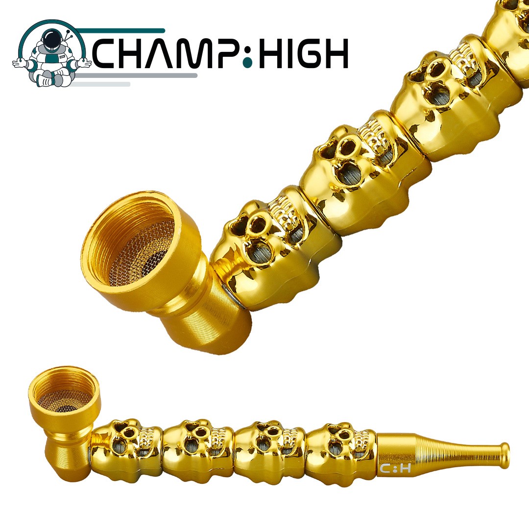 Pipa Metal Calavera Champ High 12 uds